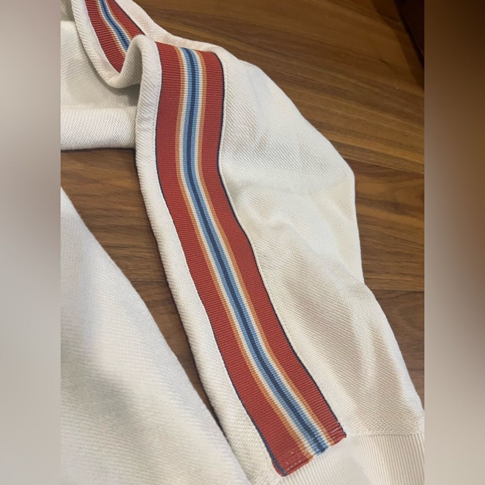 Faherty Biarritz hoodie White/cream Hoodie with Stripes size XXL - Picture 5 of 13